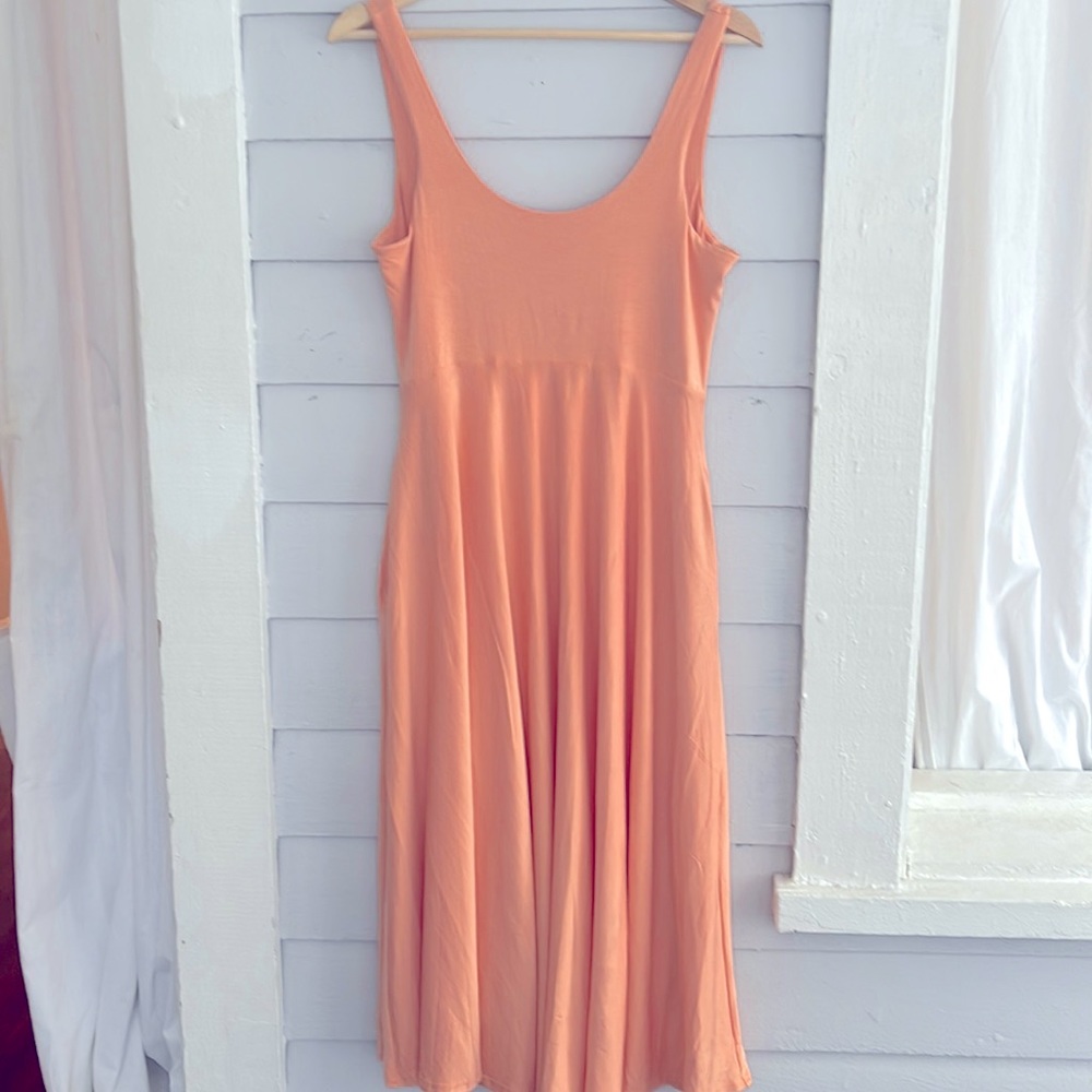 NWT Athleta Santorini 🌵 🍑 Cactus Peach Midi Dress MP Sold Out!